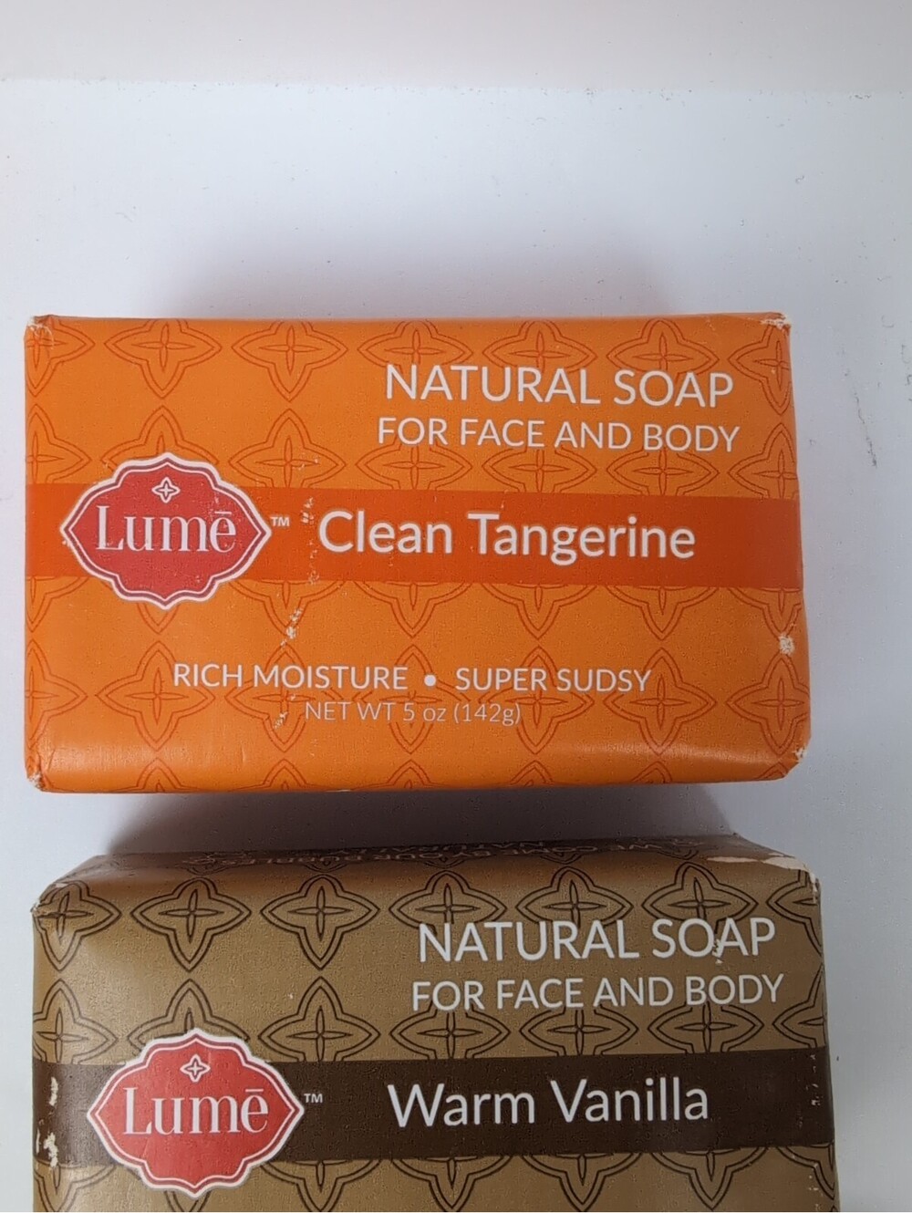 Lume Set Of 3 Soaps Moisturizing. Coconut, Orange, & Vanilla Scented Bar Soap - Picture 5 of 6